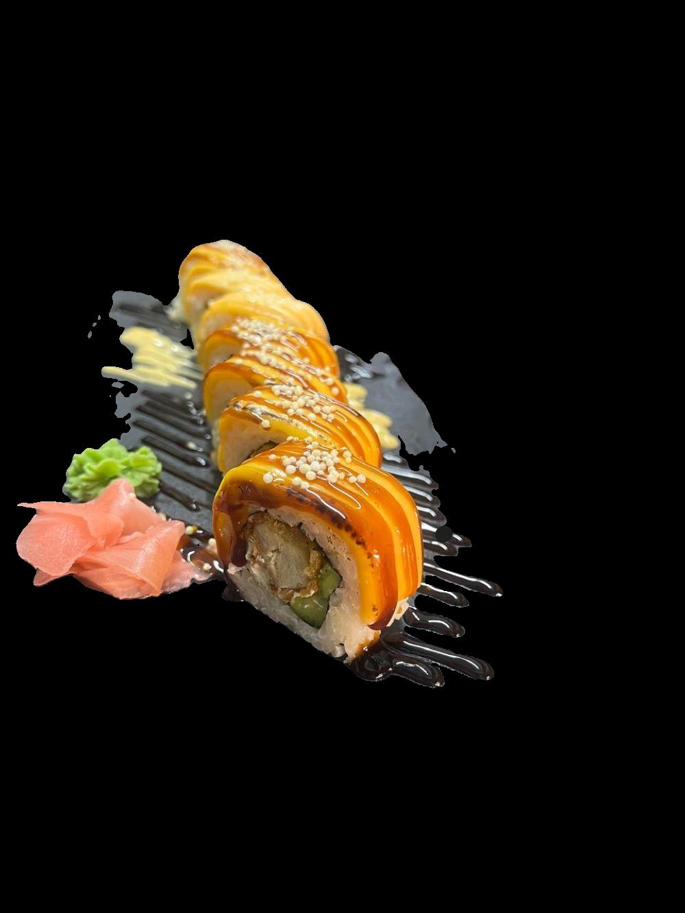 Prawn or chicken cheddar roll